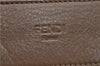 Authentic FENDI Leather Suede Shoulder Tote Bag Brown 1406E