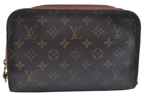 Auth Louis Vuitton Monogram Orsay Clutch Hand Bag Purse M51790 LV Junk 1407H