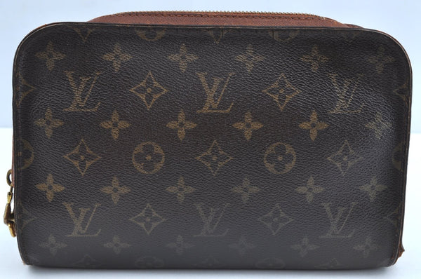 Auth Louis Vuitton Monogram Orsay Clutch Hand Bag Purse M51790 LV Junk 1407H