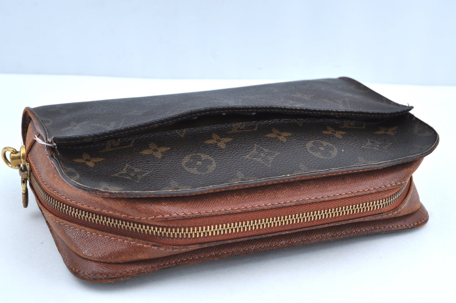 Auth Louis Vuitton Monogram Orsay Clutch Hand Bag Purse M51790 LV Junk 1407H