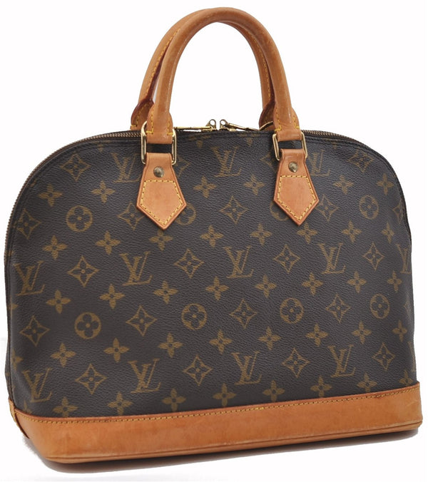 Authentic Louis Vuitton Monogram Alma Hand Bag Purse M51130 LV 1409F