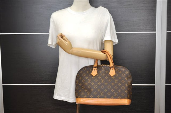 Authentic Louis Vuitton Monogram Alma Hand Bag Purse M51130 LV 1409F