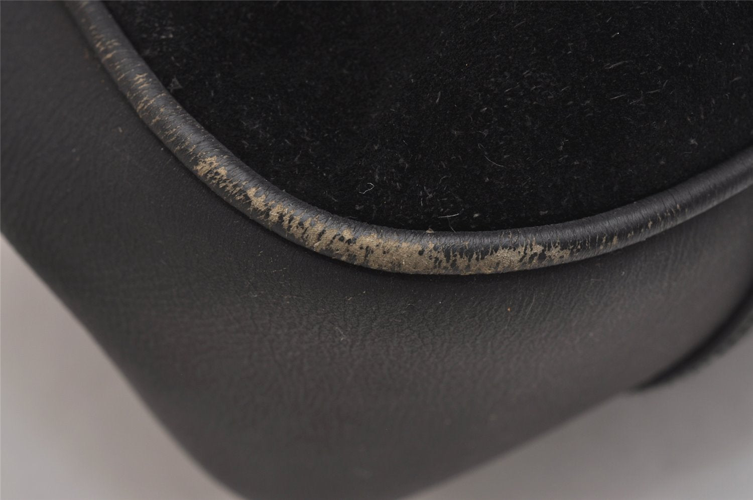 Authentic GUCCI Bamboo 2Way Shoulder Tote Bag Suede Leather Black Junk 1409I