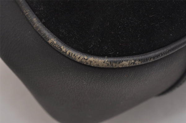 Authentic GUCCI Bamboo 2Way Shoulder Tote Bag Suede Leather Black Junk 1409I