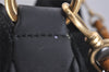 Authentic GUCCI Bamboo 2Way Shoulder Tote Bag Suede Leather Black Junk 1409I