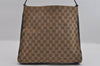Authentic GUCCI Vintage Shoulder Hand Bag GG Canvas Leather 0013181 Brown 1410I