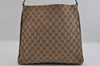 Authentic GUCCI Vintage Shoulder Hand Bag GG Canvas Leather 0013181 Brown 1410I