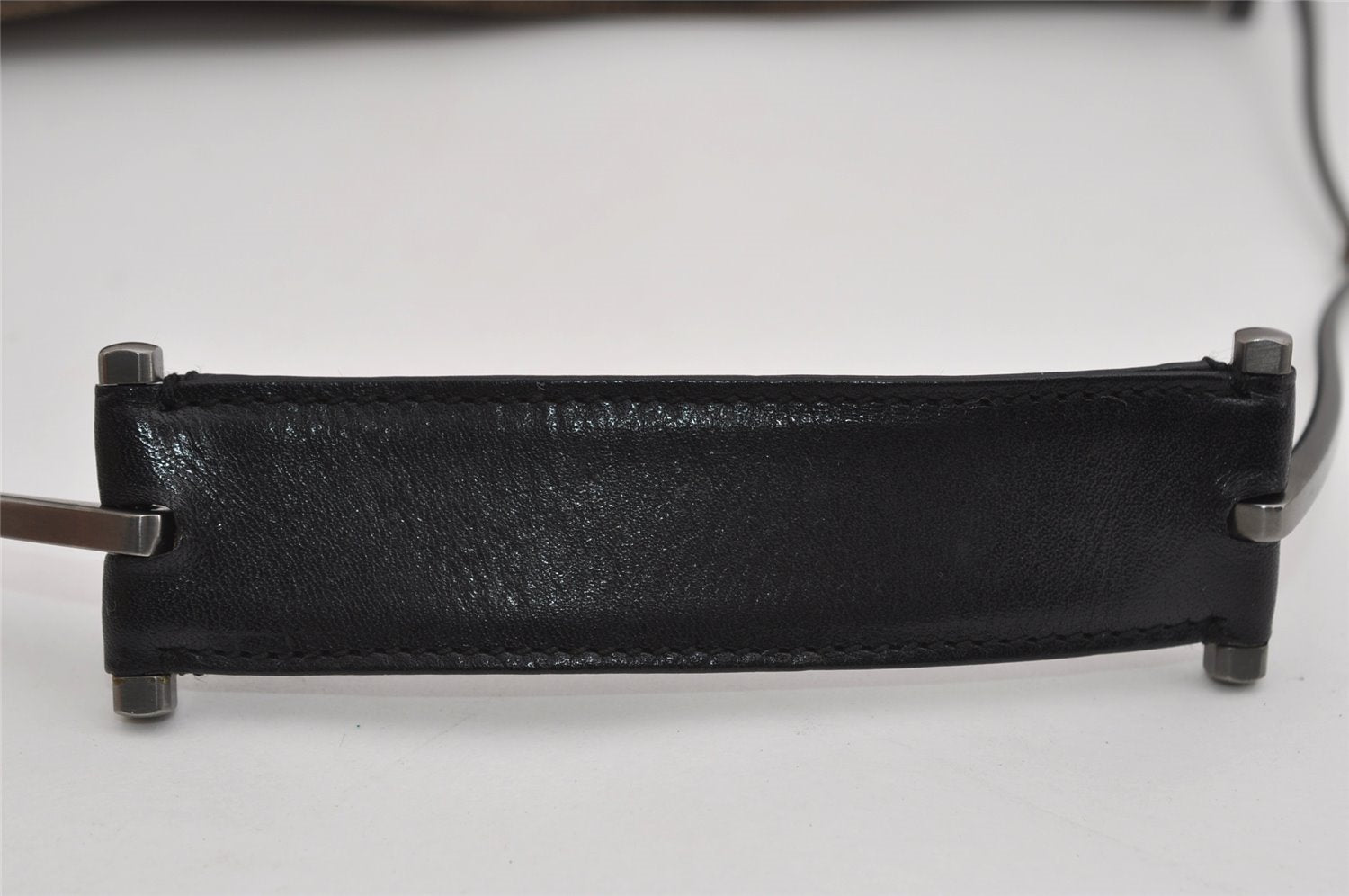 Authentic GUCCI Vintage Shoulder Hand Bag GG Canvas Leather 0013181 Brown 1410I