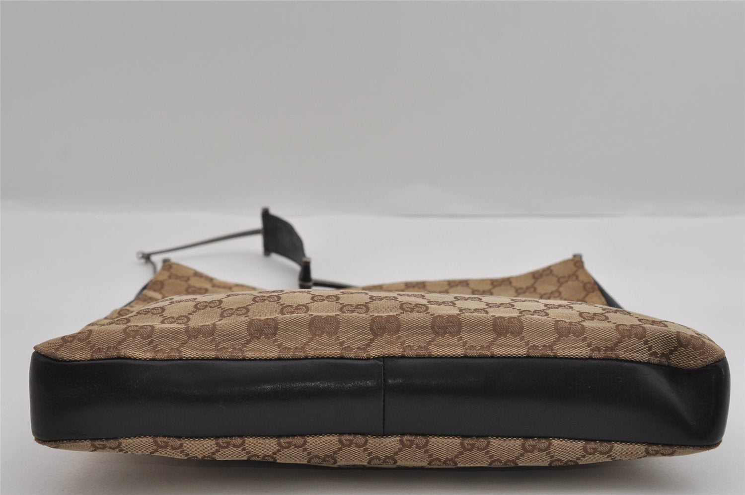 Authentic GUCCI Vintage Shoulder Hand Bag GG Canvas Leather 0013181 Brown 1410I