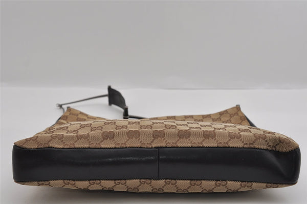 Authentic GUCCI Vintage Shoulder Hand Bag GG Canvas Leather 0013181 Brown 1410I