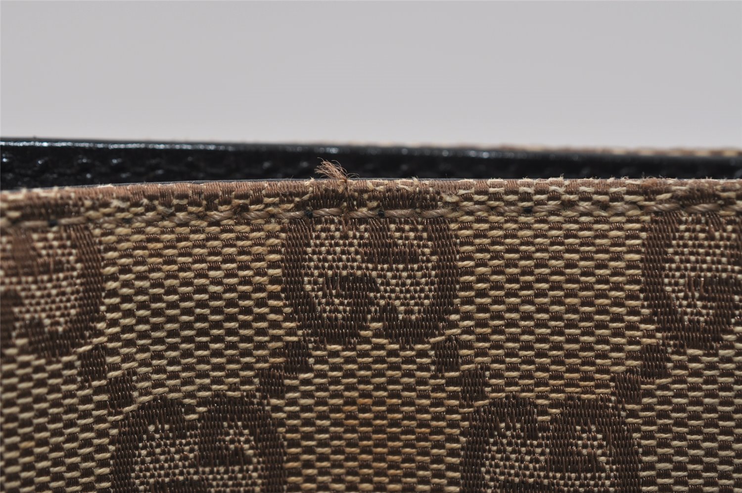 Authentic GUCCI Vintage Shoulder Hand Bag GG Canvas Leather 0013181 Brown 1410I