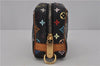 Auth Louis Vuitton Monogram Multicolor Trousse Wapiti Pouch M58034 Black 1411F