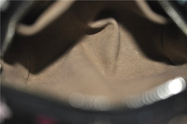 Auth Louis Vuitton Monogram Multicolor Trousse Wapiti Pouch M58034 Black 1411F