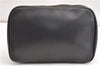 Auth Louis Vuitton Taiga Trousse Toilette GM Clutch Bag Black M30212 LV 1411G