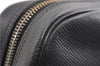 Auth Louis Vuitton Taiga Trousse Toilette GM Clutch Bag Black M30212 LV 1411G
