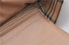 Authentic BURBERRY Nova Check Canvas Leather Shoulder Tote Bag Beige Red 1412D