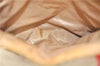 Authentic BURBERRY Nova Check Canvas Leather Shoulder Tote Bag Beige Red 1412D