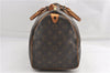 Authentic Louis Vuitton Monogram Speedy 35 Hand Boston Bag M41524 LV 1412G