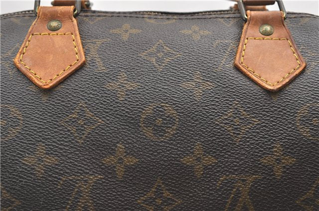 Authentic Louis Vuitton Monogram Speedy 35 Hand Boston Bag M41524 LV 1412G