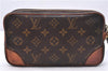 Authentic Louis Vuitton Monogram Marly Dragonne PM M51827 Clutch Hand Bag 1413E