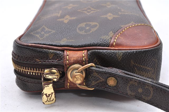Authentic Louis Vuitton Monogram Marly Dragonne PM M51827 Clutch Hand Bag 1413E