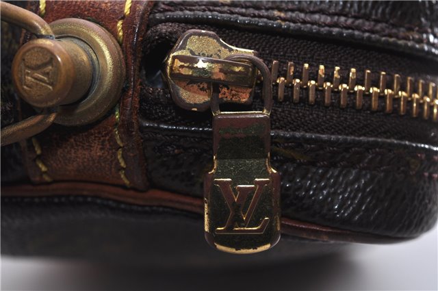 Authentic Louis Vuitton Monogram Marly Dragonne PM M51827 Clutch Hand Bag 1413E