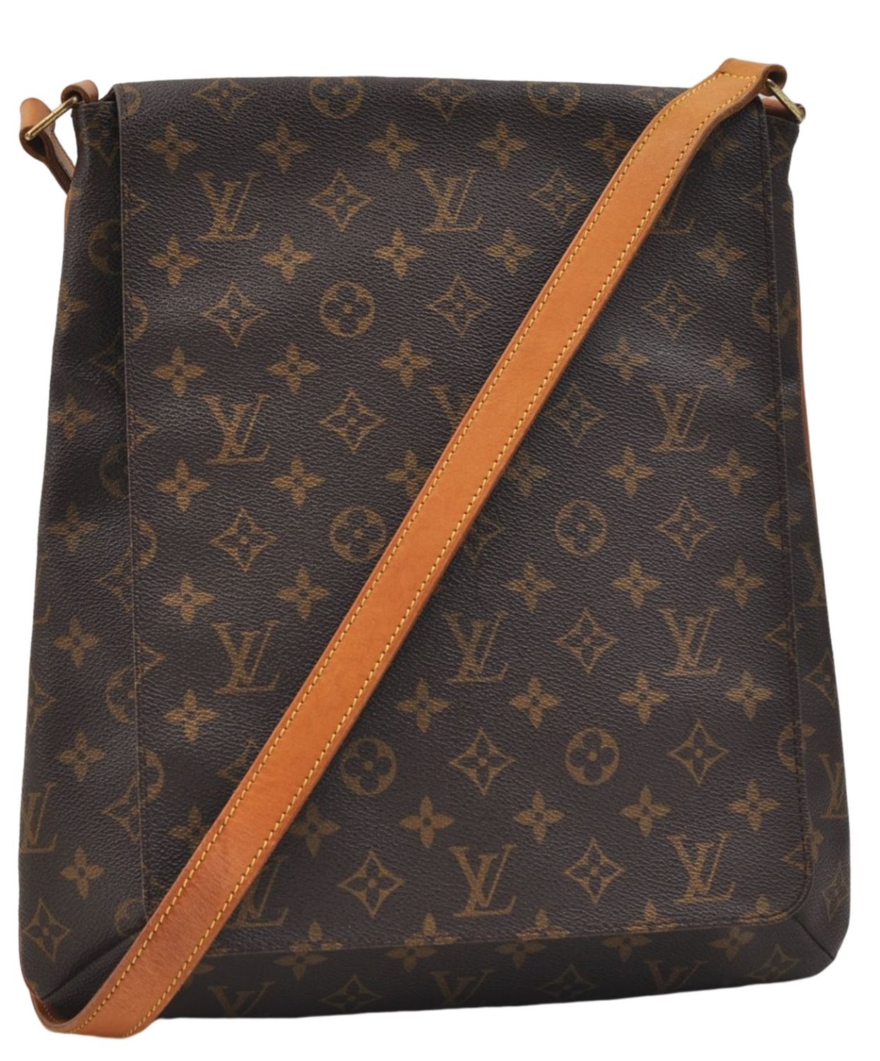 Authentic Louis Vuitton Monogram Musette Shoulder Cross Body Bag M51256 LV 1414E