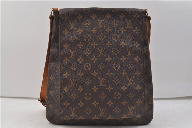 Authentic Louis Vuitton Monogram Musette Shoulder Cross Body Bag M51256 LV 1414E