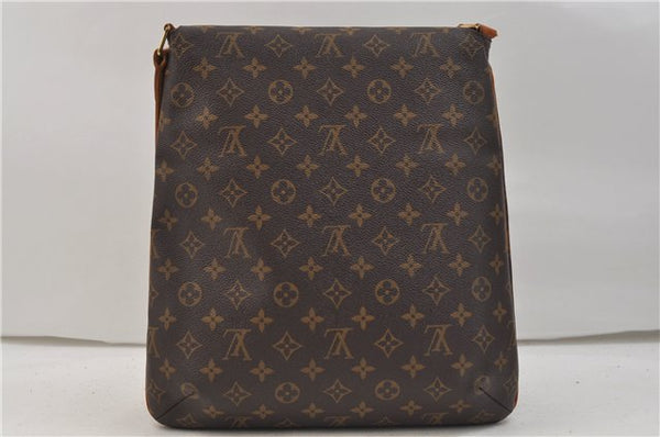 Authentic Louis Vuitton Monogram Musette Shoulder Cross Body Bag M51256 LV 1414E