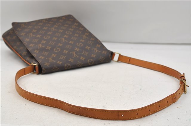 Authentic Louis Vuitton Monogram Musette Shoulder Cross Body Bag M51256 LV 1414E
