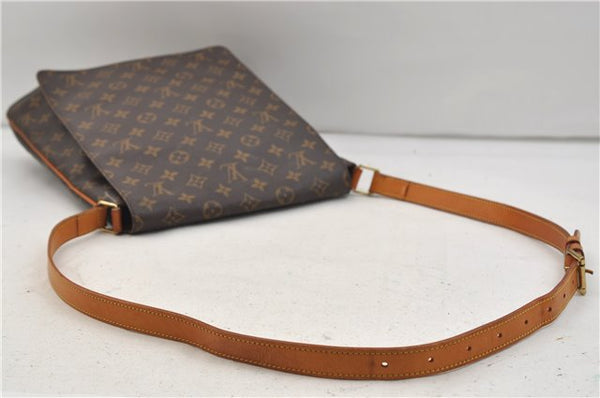 Authentic Louis Vuitton Monogram Musette Shoulder Cross Body Bag M51256 LV 1414E