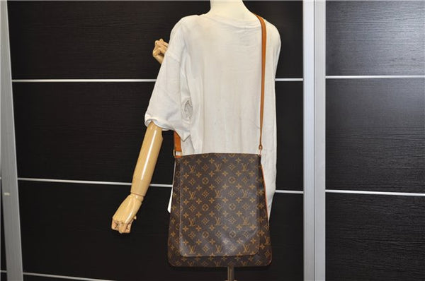 Authentic Louis Vuitton Monogram Musette Shoulder Cross Body Bag M51256 LV 1414E