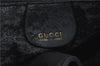 Authentic GUCCI Bamboo 2Way Shoulder Hand Cross Body Bag Leather Black 1416D