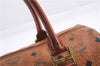 Authentic MCM Visetos Leather Vintage 2Way Shoulder Hand Bag Purse Brown 1416E