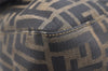 Authentic FENDI Zucca Mamma Baguette Shoulder Bag Canvas Leather Brown 1416I