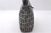 Authentic FENDI Zucca Shoulder Hand Bag Canvas Leather Blue Navy 1417D