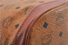 Authentic MCM Visetos Leather Vintage Shoulder Cross Body Bag Purse Brown 1417E