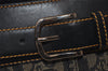 Authentic Christian Dior Trotter Hand Bag Canvas Leather Navy Blue 1417I