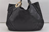 Auth GUCCI Guccissima Charlotte Shoulder Tote Bag Leather 203504 Black 1418E