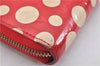 Authentic Louis Vuitton Dots Infinity Zippy Wallet Yayoi Kusama M91572 Red 1418F