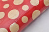 Authentic Louis Vuitton Dots Infinity Zippy Wallet Yayoi Kusama M91572 Red 1418F