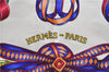 Authentic HERMES Carre 90 Scarf "LES RUBANS DU CHEVAL" Silk Navy 1419D