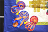 Authentic HERMES Carre 90 Scarf "LES RUBANS DU CHEVAL" Silk Navy 1419D