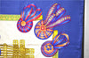 Authentic HERMES Carre 90 Scarf "LES RUBANS DU CHEVAL" Silk Navy 1419D