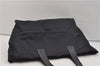 Authentic CHANEL New Travel Line Shoulder Tote Bag Nylon Leather Black 1419E