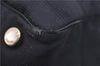 Authentic CHANEL New Travel Line Shoulder Tote Bag Nylon Leather Black 1419E