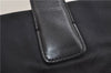 Authentic CHANEL New Travel Line Shoulder Tote Bag Nylon Leather Black 1419E