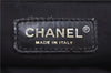 Authentic CHANEL New Travel Line Shoulder Tote Bag Nylon Leather Black 1419E