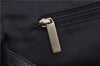 Authentic CHANEL New Travel Line Shoulder Tote Bag Nylon Leather Black 1419E
