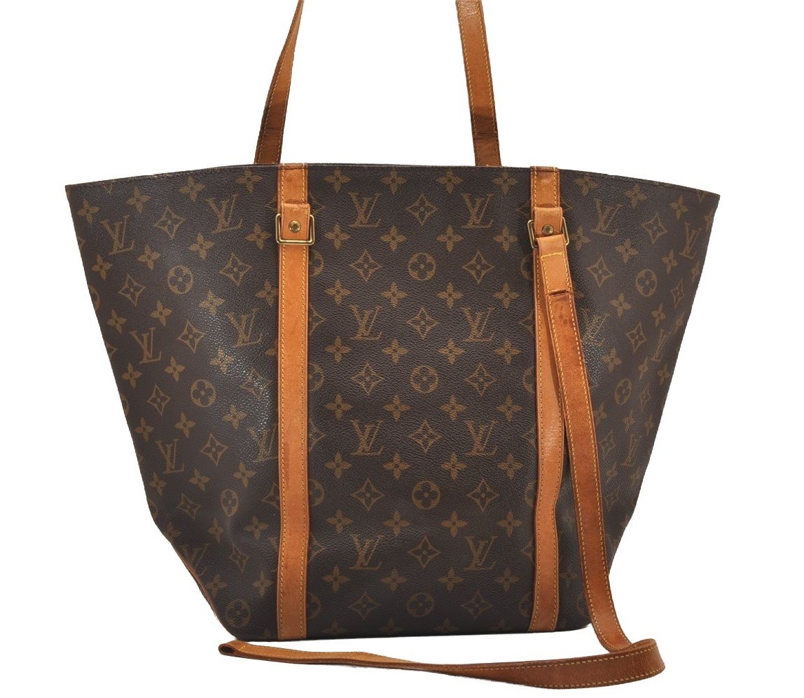 Authentic Louis Vuitton Monogram Sac Shopping PM Tote Bag M51108 LV Junk 1419I